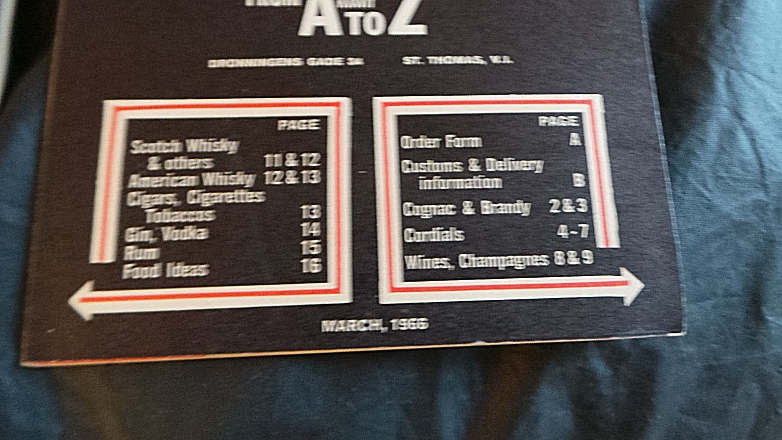 AH Riise & Sparky's Liquor Store Brochures & Prices St. Thomas, USVI