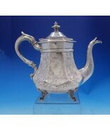 Gelston Treadwell Coin Silver Tea Pot Bright-Cut w/ Japanesque Motifs (#... - $41,394.04 MXN