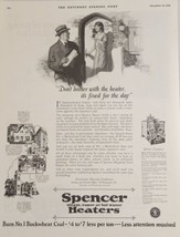 1925 Print Ad Spencer Heaters Steam,Vapor or Hot Water Standard Williamsport,PA - £16.00 GBP