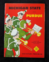 1957 Michigan State Spartans vs Purdue Boilermakers Football Game Program MSU - £25.76 GBP