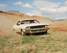 Vanishing Point 1971 1970 Dodge Challenger R/T going across field 8x10 photo - £7.62 GBP