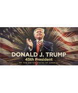 Donald J. Trump 45th President of The USA Stars &amp; Stripes Decal Bumper S... - $3.91 CAD