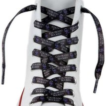 Colorado Rockies Shoe Laces Strings MLB Team Colors 54&quot; One Pair Lace Ups - £7.30 GBP