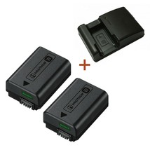 New Original Sony Li-Ion Battery Pack 2pcs NP-FW50 + BC-VW1 Charger Set UK Plug - £82.28 GBP