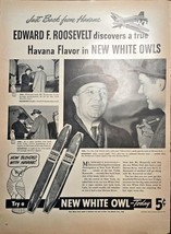 New White Owl Cigars Edward F. Roosevelt Havana World Fair 1940 Vintage ... - $169.98 MXN