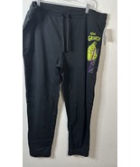 Dr. Seuss The Grinch Black Jogger Sweatpants Women’s Cotton Blend Size XL - $24.74