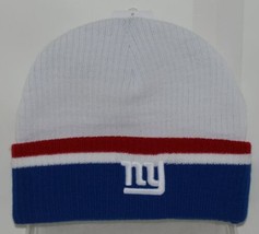 NFL Team Apparel Licensed New York Giants Cream Cuffed Winter Cap - £14.21 GBP