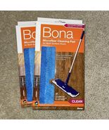 Original Bona Microfiber Cleaning Pad for Multi-Surface Floors Set Of Two - $19.75