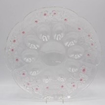 Glass Floral Deviled Egg Plate - $24.25
