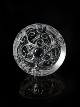 Lalique Verone Crystal Clear Vase 11" Diameter by 7.5" Tall  18 pounds image 9