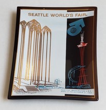 Seattle World&#39;s Fair April 21 to October 21, 1962 Glass Dish/Ashtray - £14.99 GBP