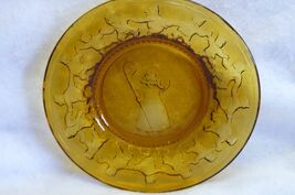 Tiara Glass Child's Amber Nursery Plate-Little Bo Peep #116 - $3.99