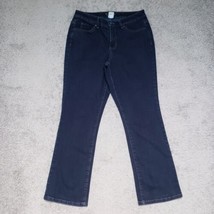 Sonoma Life + Style Women&#39;s Size 8 Short Mid-Rise Straight Leg Blue Deni... - £13.41 GBP