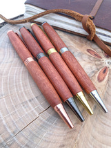 Personalised Natural Wood Pen made from Re-claimed Native Australian Redgum  - £31.17 GBP