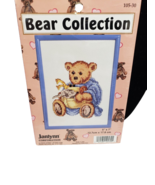 Janlynn Bear Collection Cross Stitch Kit W/Frame  Bear  Noahs Ark - £6.40 GBP
