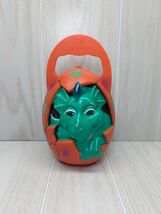Busch Gardens Land of the Dragons orange egg carry case green baby dragon - $9.89