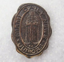 Vintage 1920s Miami Daily News Juniors Club Freedom Tower Pinback Button... - £23.46 GBP