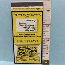 Front Strike Matchbook Cover  The Farmers Cupboard Restaurant  Ft Pierce,Fla gmg - £9.78 GBP