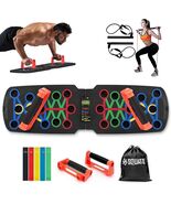SQUATZ Portable Push Up Board - Includes 5pcs. Resistance and Elastic Ba... - $39.60