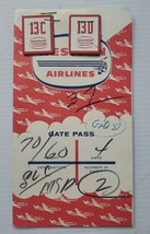 1959 Western Airlines Ticket Sleeve/Gate Pass w/ Luggage Tags to MSP - U... - £7.89 GBP