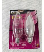 Philips DuraMax Long Life Light Blubs Candelabra Base Blunt Tip Clear 25... - $7.04 CAD