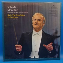 Yehudi Menuhin Bath Festival Orch 2xLP &quot;BACH The Four Suites For Orchestra&quot; BX3 - $5.93