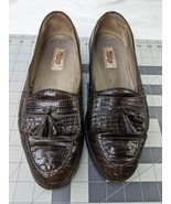 Mezlan Mens Loafers Shoes Tassel Sz 9 Brown - £29.72 GBP