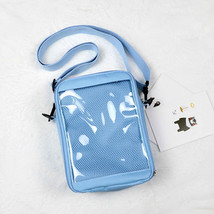 New Mini Crossbody Bags for Women Cute PVC transparent Small clear Ita Bag Black - £19.31 GBP