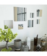 vidaXL 7-Piece Mirror Set, Small Transparent Glass with Decorative Inlays - $88.37 CAD