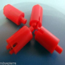 Vintage ITALOCREMONA PLASTIC CITY Constructions 4 Cylinder Red Cylindric... - $17.86
