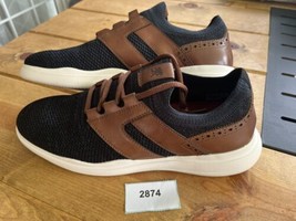 Stacy Adams Moxley Knit Lace Up Sneaker in Cognac with Navy, 10M, READ! - $39.60