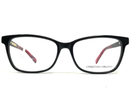 Christian Siriano Eyeglasses Frames RENEE BLKTT Black Pink Square 54-16-135 - £29.65 GBP