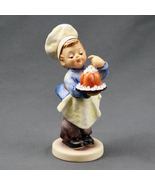 MI Hummel 128 Baker TMK 6 Boy Chef Hat Apron Cake Porcelain Figurine - $34.12 CAD