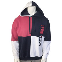 NWT TOMMY HILFIGER MSRP $99.99 SKATER ARCHIVE MEN&#39;S COLORBLOCK HOODIE SW... - £53.28 GBP