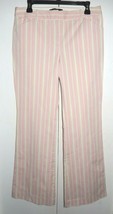 Body By Victoria Christie Fit Pink Striped Pants Trouser Women&#39;s 10 (32 ... - £8.65 GBP