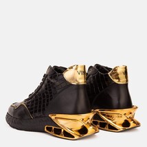 Bellagio Black & Gold High-Top Men Sneaker image 7