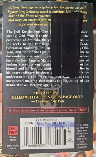 Star Wars Episode 1: The Phantom Menace By Terry Brooks (Paperback, 2000) Item image 2