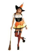 Sweet Candy Corn Witch Medium 8-10 Halloween Costume - £45.73 GBP