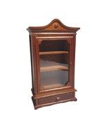 Vintage Miniature Dollhouse Wooden Display Cabinet Bookshelf Window Door... - £44.42 GBP