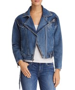 NWT $269 PAIGE SIVAN STOKER DENIM MOTO JACKET L - £79.92 GBP