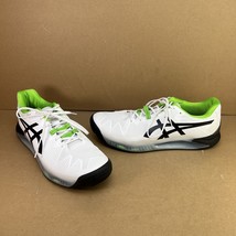 ASICS Men&#39;s Gel-Resolution 8 White/Green Gecko Size US: 13 - Rare Tennis Shoe - £97.72 GBP