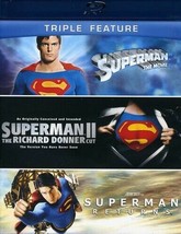 Superman /SUPERMAN II/SUPERMAN Iii Blue Ray New Free Shipping - £10.40 GBP