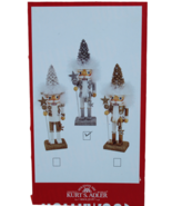 Kurt Adler Hollywood Nutcrackers Silver White Gold Christmas Tree Hat St... - $5,188.64 MXN