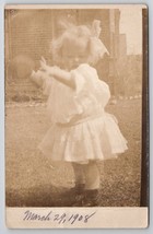 Red Bank NJ Darling Girl Julia Frances Burck Smith Catching Ball Postcard H30 - £24.01 GBP