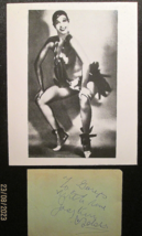 Josephine Baker: ( Rare Vintage Hand Sign Autograph &amp;Photo) Classic - £633.08 GBP