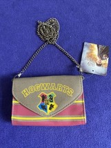 NEW! Harry Potter Hogwarts Purse Wallet + Chain, Button Close - NWT Official - £21.34 GBP