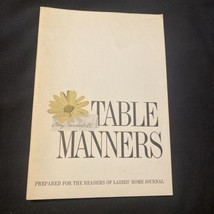 1965 Table Manners Amy Vanderbilt Ladies&#39; Home Journal Booklet Etiquette PB USA - £6.26 GBP