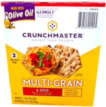 Crunchmaster Multi-grain 6 Seed Crackers 2x14 Ounce Box EXP 05/2026 - $18.69