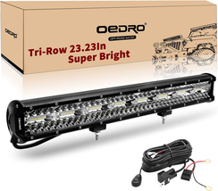 23 Inch LED Light Bar, 552W 43400LM Tri-Row Spot Flood Combo Driving Ligh - $113.87