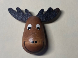 Cute Wooden Moose Head Fridge Magnet - €3,93 EUR
